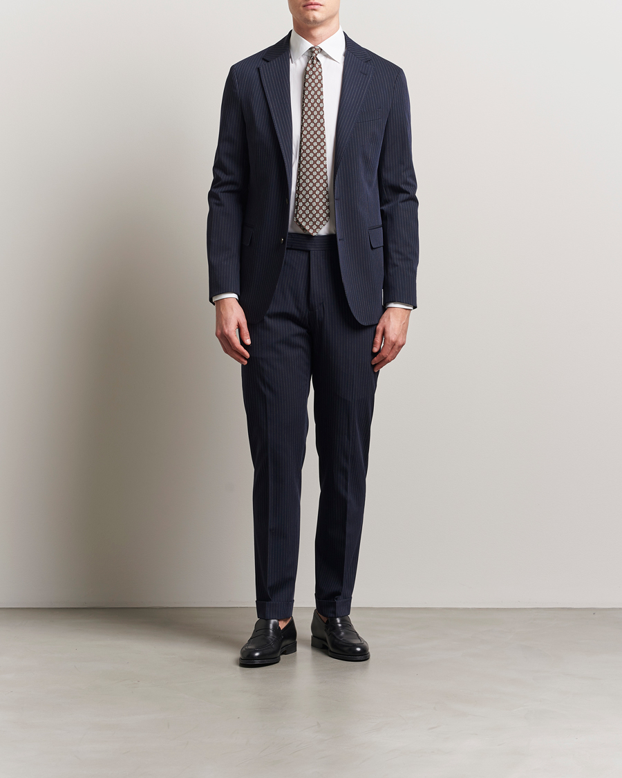 Heren | Broeken | Polo Ralph Lauren | Tailored Twill Pinstripe Trousers Navy/Grey