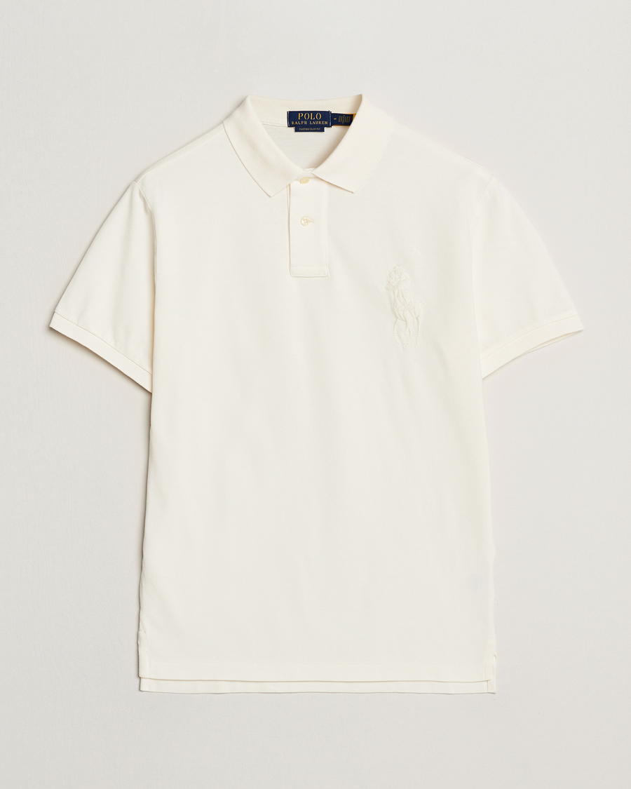 Heren | Polo's | Polo Ralph Lauren | Custom Slim Fit Mesh Polo Clubhouse Cream