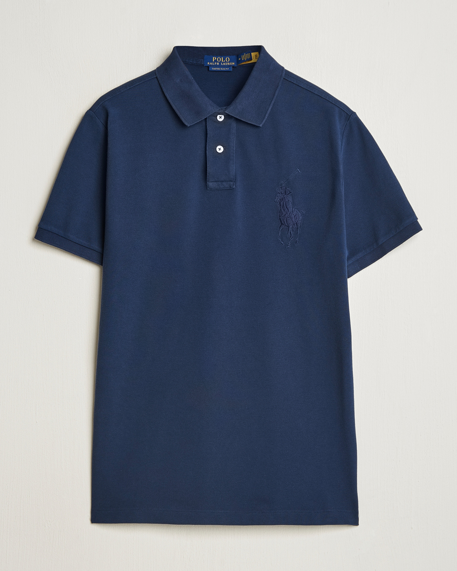 Heren | Polo's | Polo Ralph Lauren | Custom Slim Fit Mesh Polo Cruise Navy