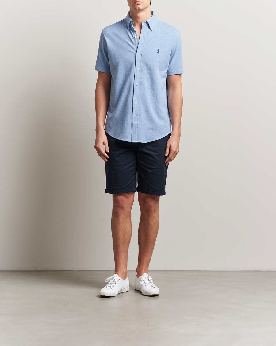 Heren | Overhemden | Polo Ralph Lauren | Featherweight Mesh Short Sleeve Shirt Isle Heather