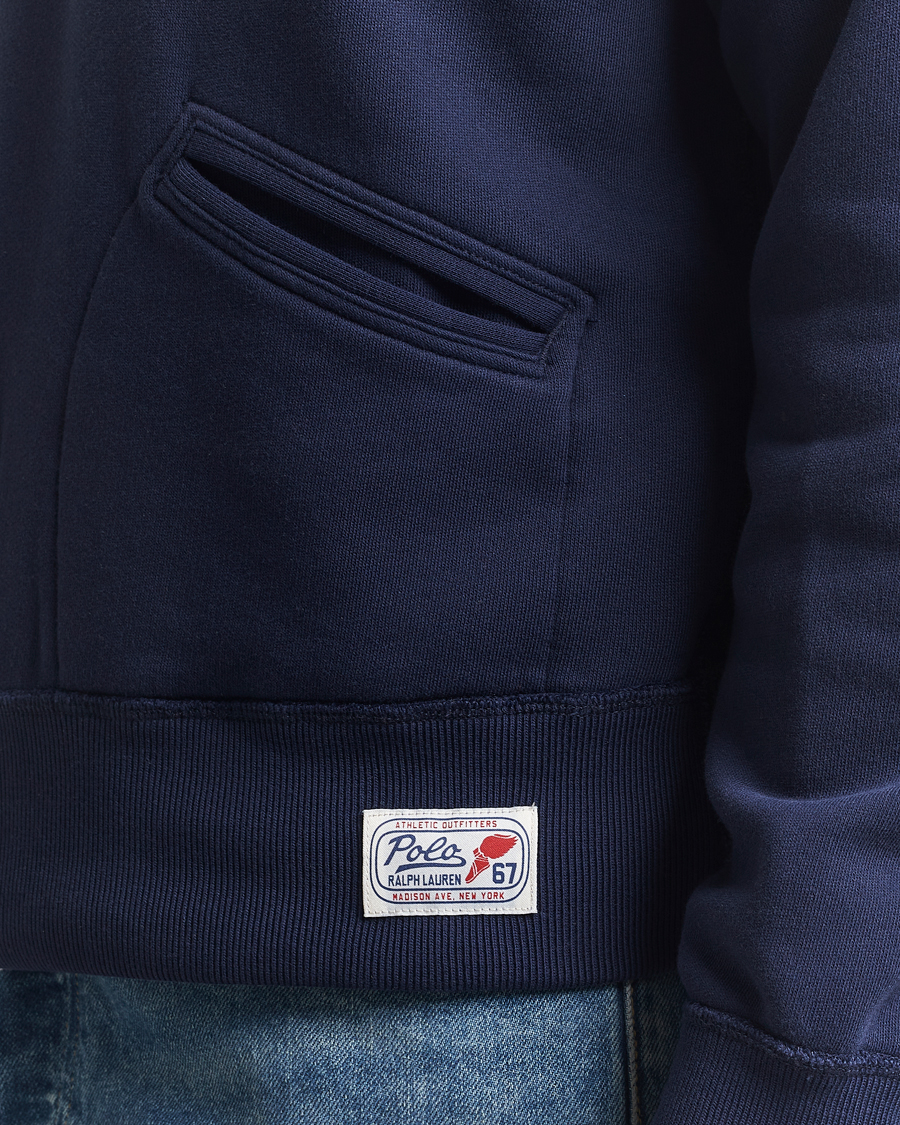 Heren | Truien | Polo Ralph Lauren | Printed Fleece Half Zip Sweater Cruise Navy