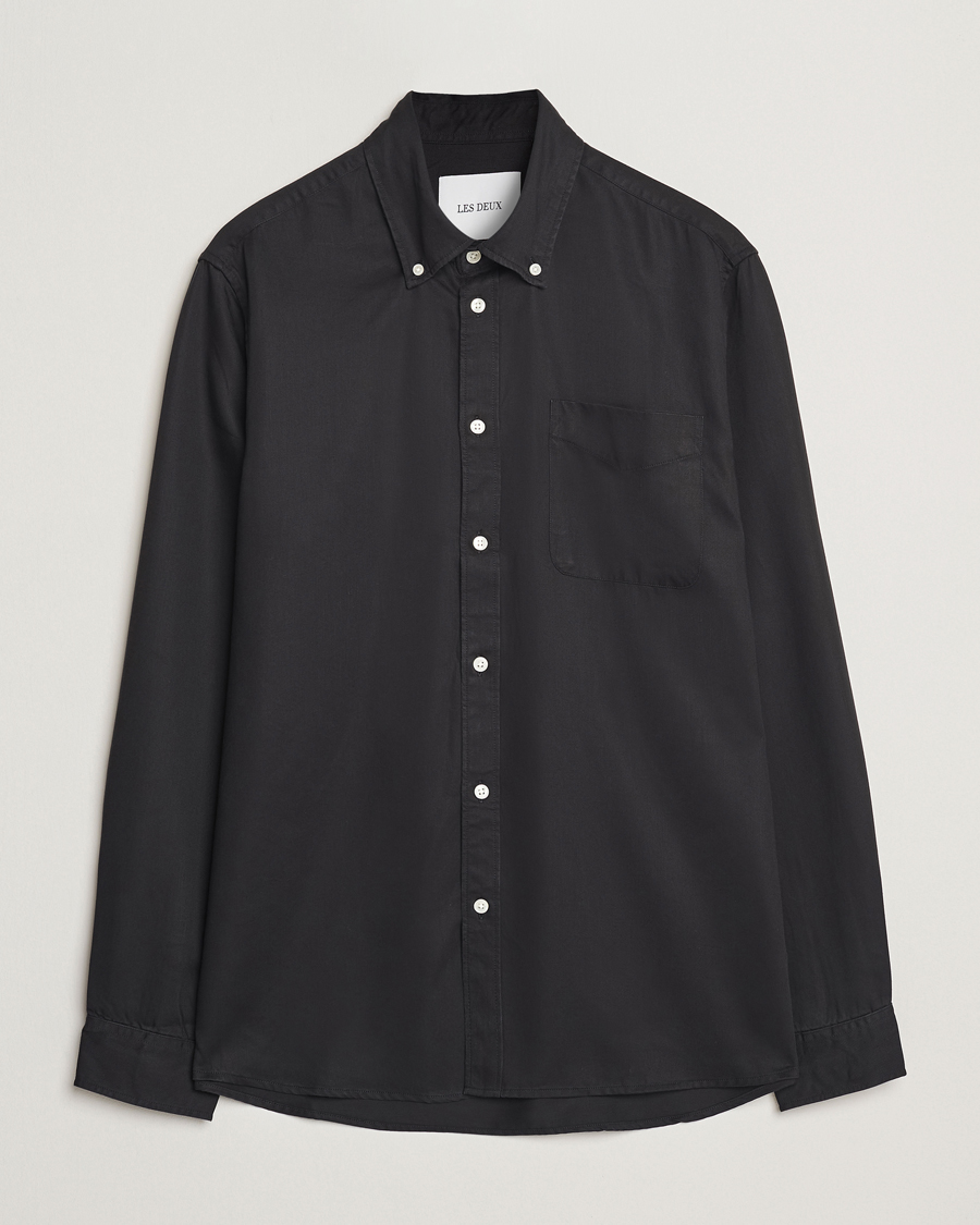 Heren | Overhemden | LES DEUX | Kent Tencel Shirt Black