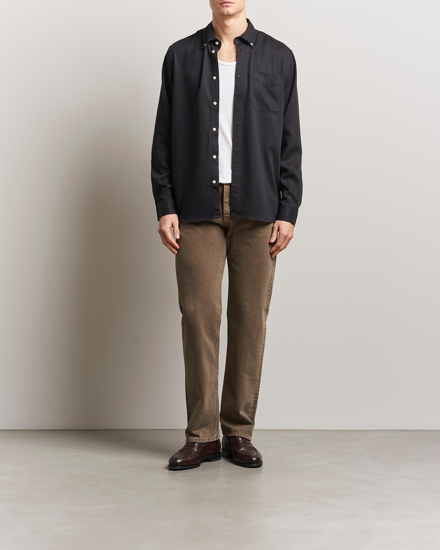 Heren | Overhemden | LES DEUX | Kent Tencel Shirt Black