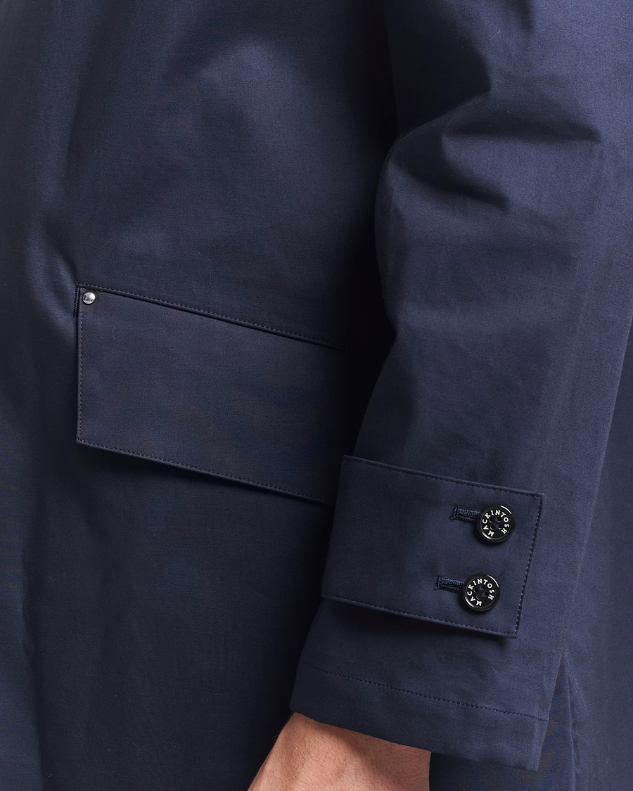 Heren | Jassen | Mackintosh | Humbie GTS Hooded Car Coat Navy