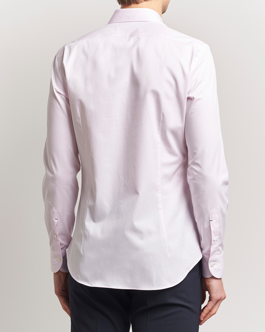Heren | Overhemden | Mazzarelli | Soft Cotton Cut Away Shirt Rosa