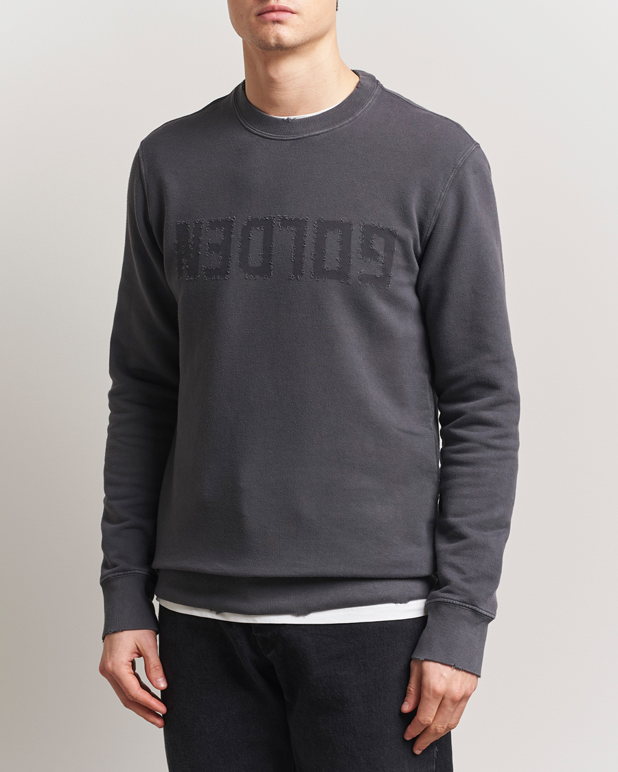 Heren | Truien | Golden Goose | Distressed Logo Sweatshirt Anthracite