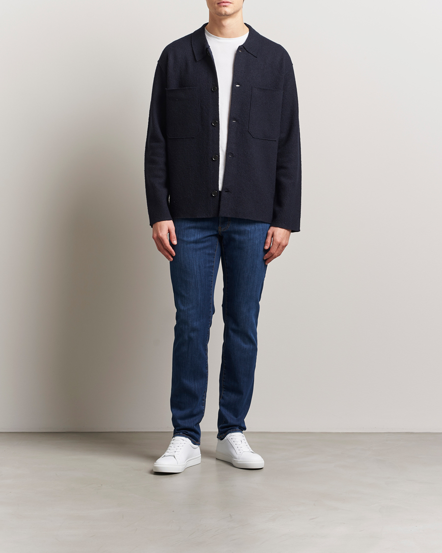 Heren | Jeans | Brax | Chuck Hi-Flex Denim Dark Used