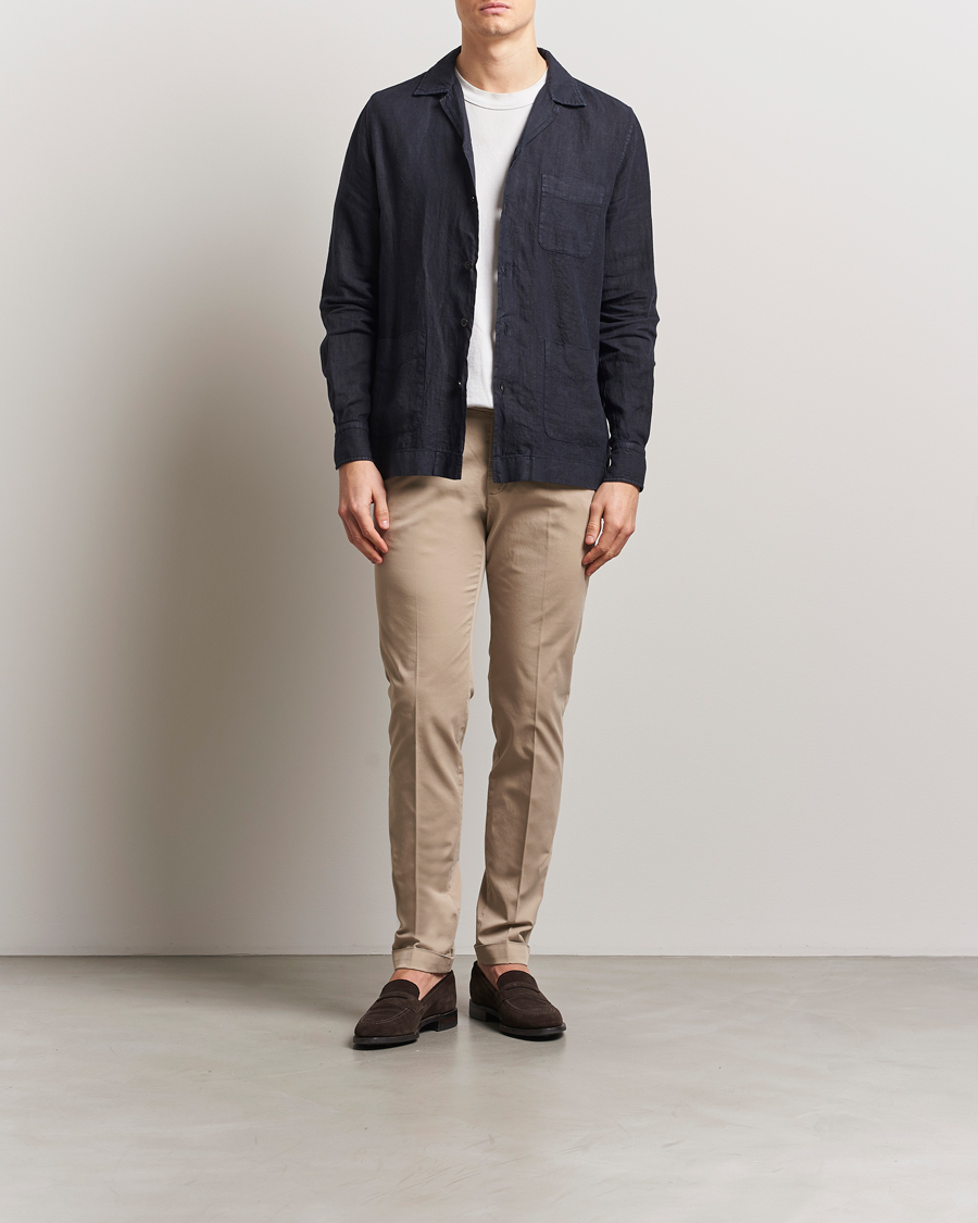Heren | Broeken | Briglia 1949 | Slim Fit Cotton Chinos Taupe