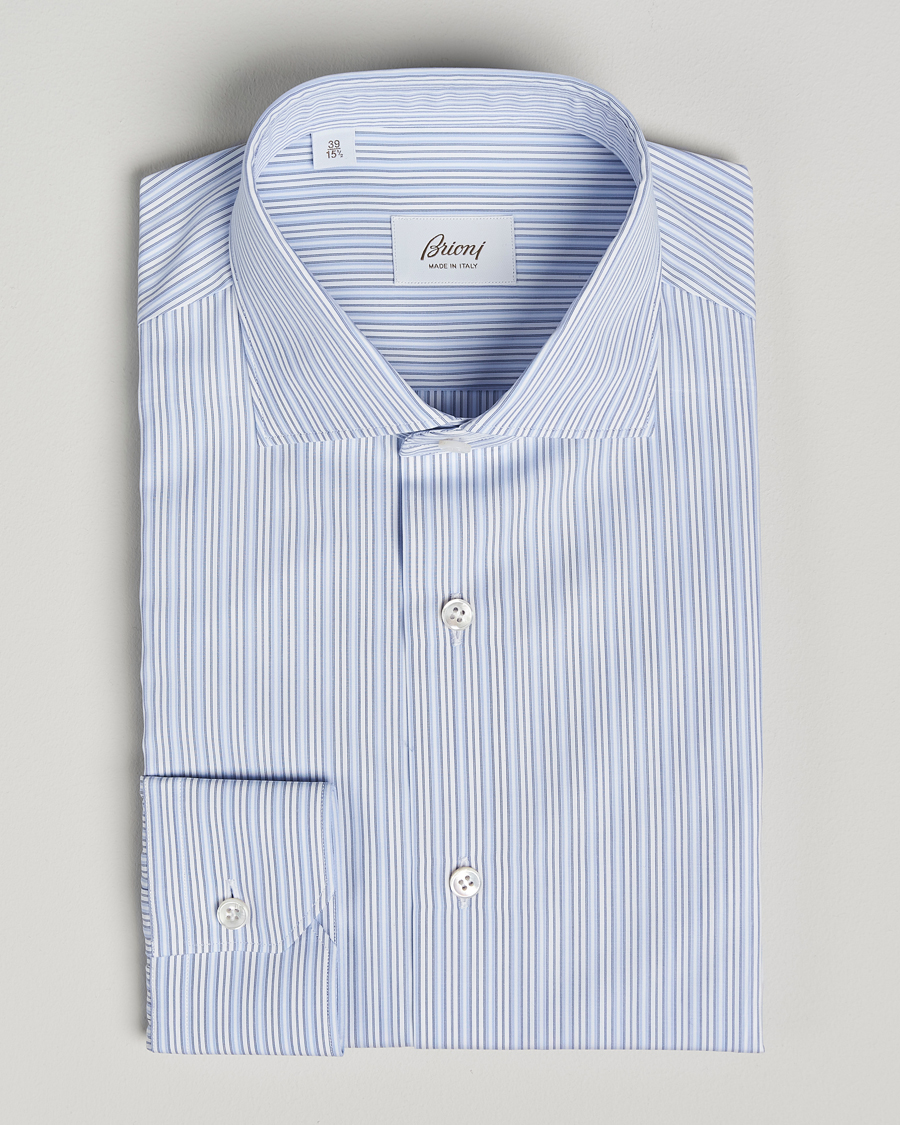 Heren | Overhemden | Brioni | Slim Fit Dress Shirt Blue Stripes