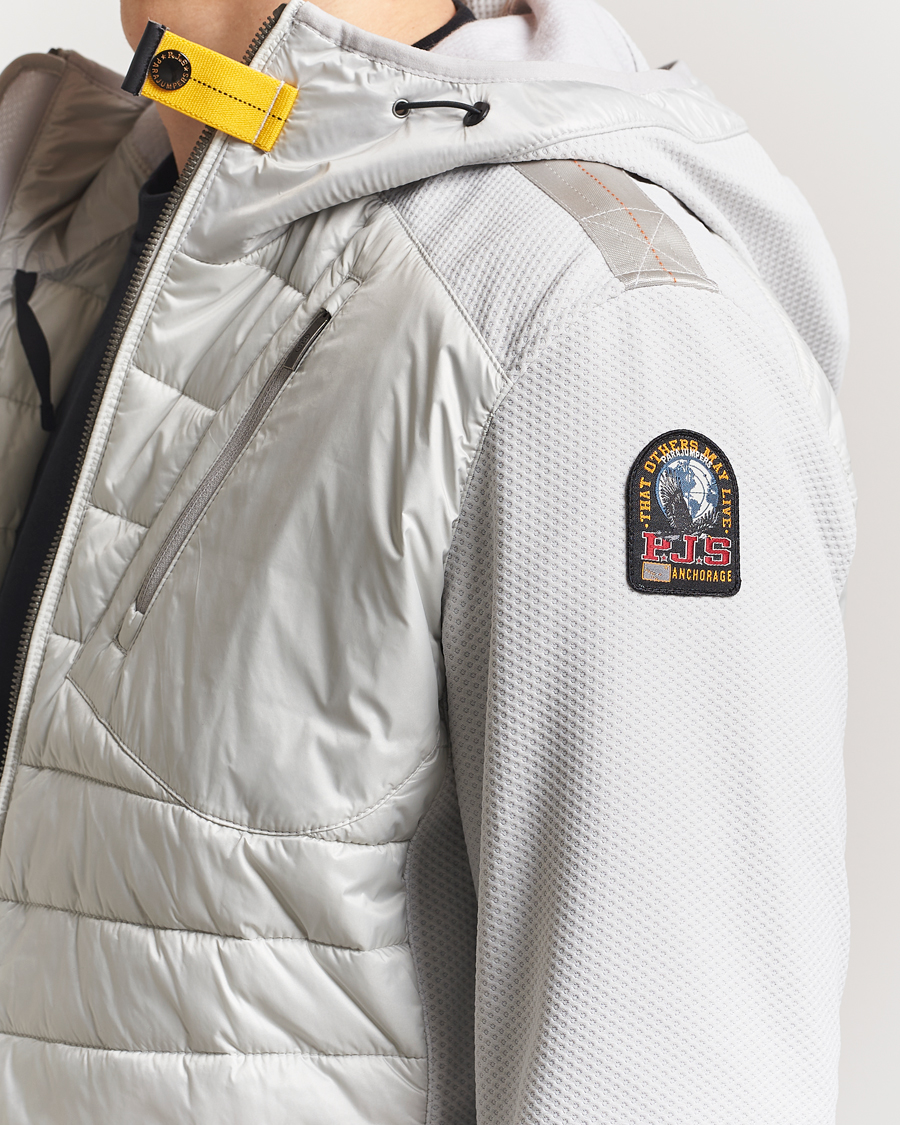 Heren | Jassen | Parajumpers | Nolan Mesh Hooded Hybrid Ghiaccio