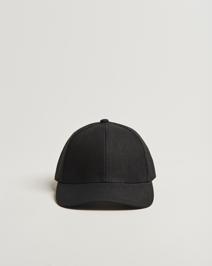 Heren | Varsity Headwear Linen Baseball Cap Licorice Black | Varsity Headwear | Linen Baseball Cap Licorice Black