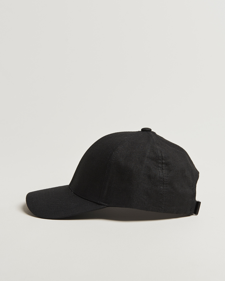 Heren | Varsity Headwear Linen Baseball Cap Licorice Black | Varsity Headwear | Linen Baseball Cap Licorice Black