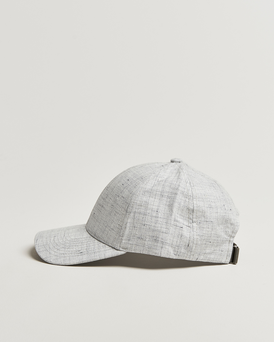 Heren | Varsity Headwear Linen Baseball Cap Pebble Grey | Varsity Headwear | Linen Baseball Cap Pebble Grey