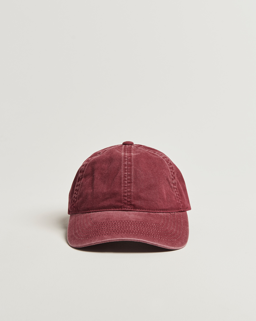 Heren | Varsity Headwear Washed Cotton Baseball Cap Burgundy | Varsity Headwear | Washed Cotton Baseball Cap Burgundy