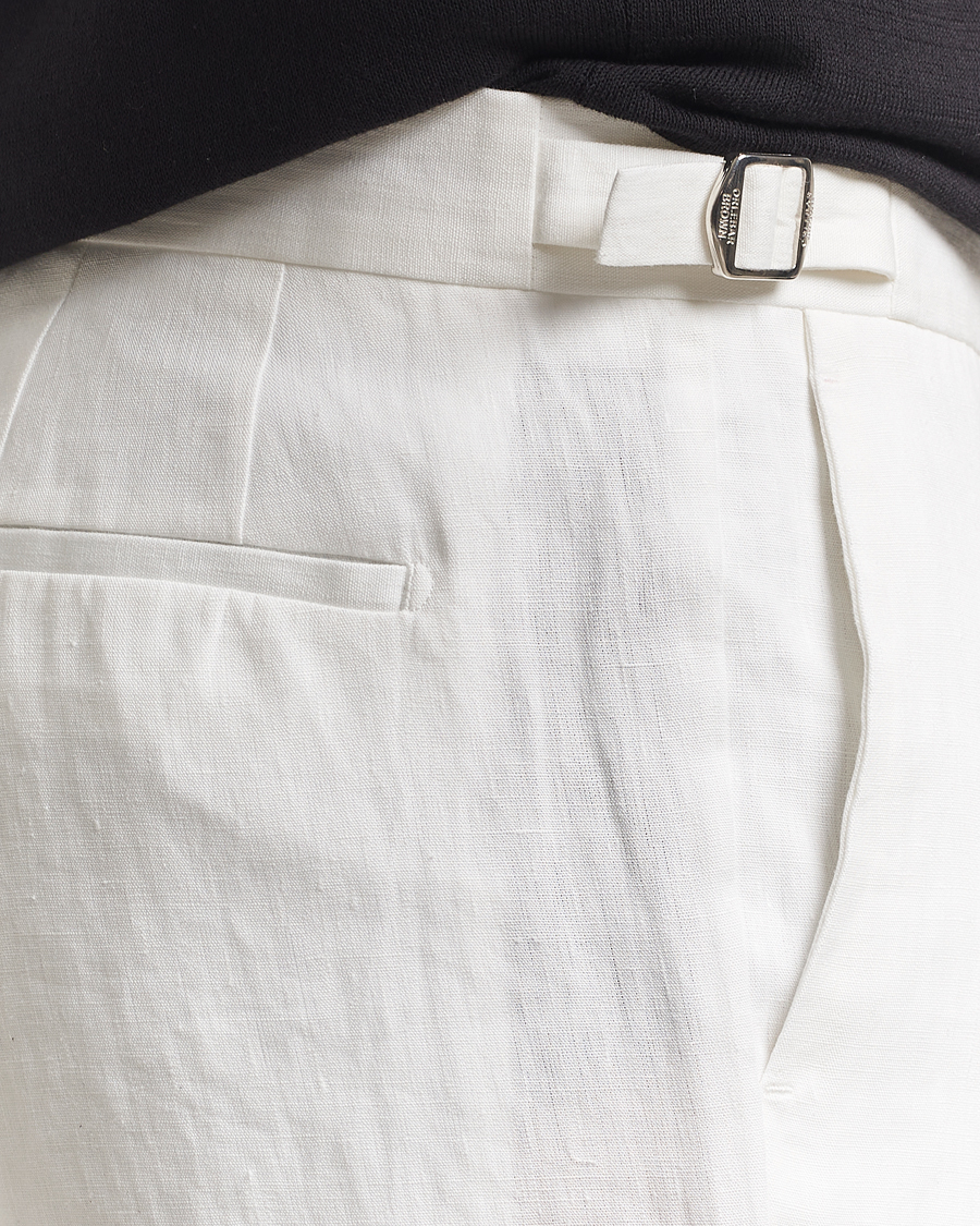Heren | Broeken | Orlebar Brown | Griffon Italian Linen Trousers White Sand