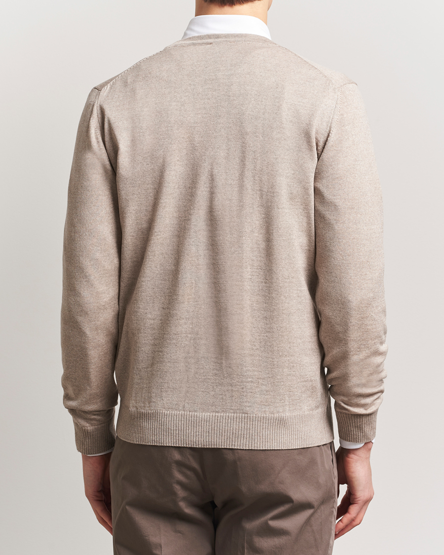 Heren | Truien | Stenströms | Merino Cardigan Beige