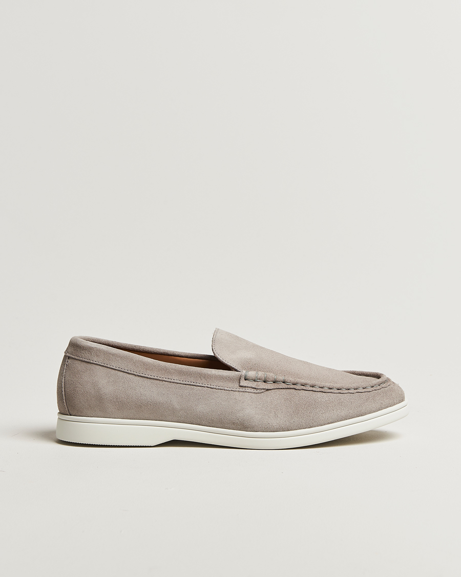 Heren | Charles Tyrwhitt Suede Slip On Loafers Light Grey | Charles Tyrwhitt | Suede Slip On Loafers Light Grey