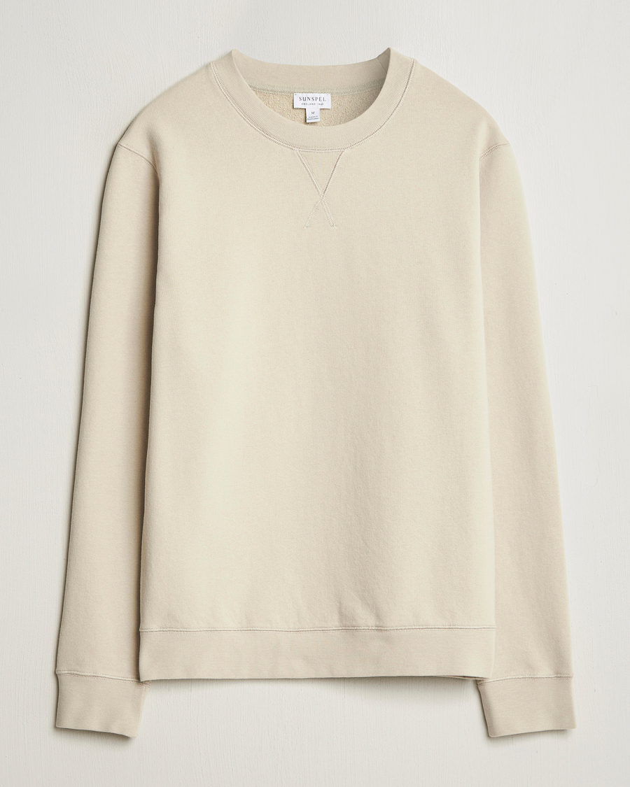 Heren | Truien | Sunspel | Loopback Sweatshirt Ash Grey