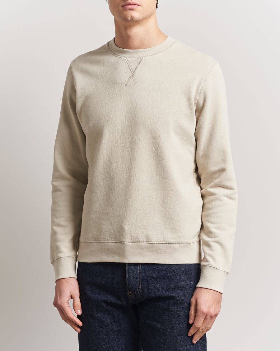 Heren | Truien | Sunspel | Loopback Sweatshirt Ash Grey