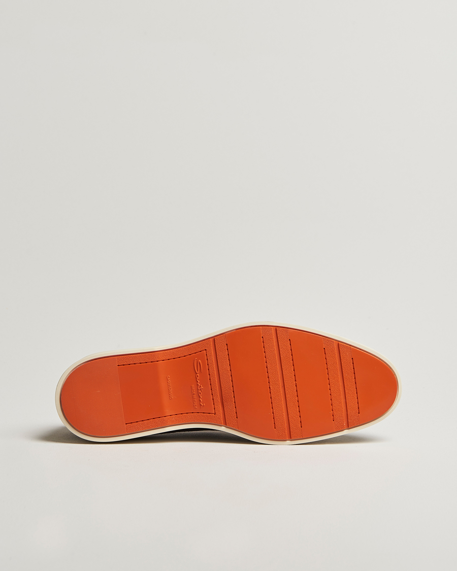 Heren | Santoni Detroit Loafers Black Suede | Santoni | Detroit Loafers Black Suede