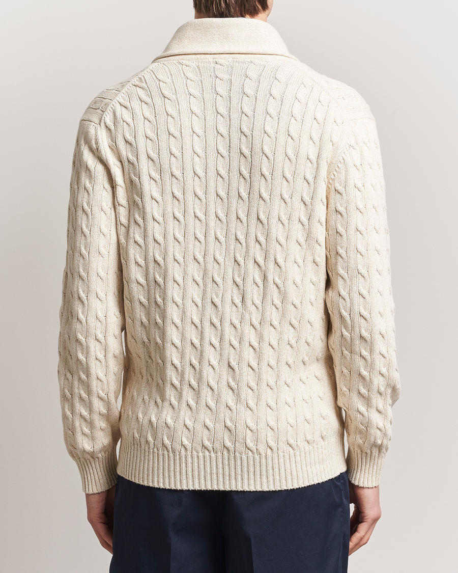 Heren | Truien | Kiton | Shawl Collar Cardigan Beige