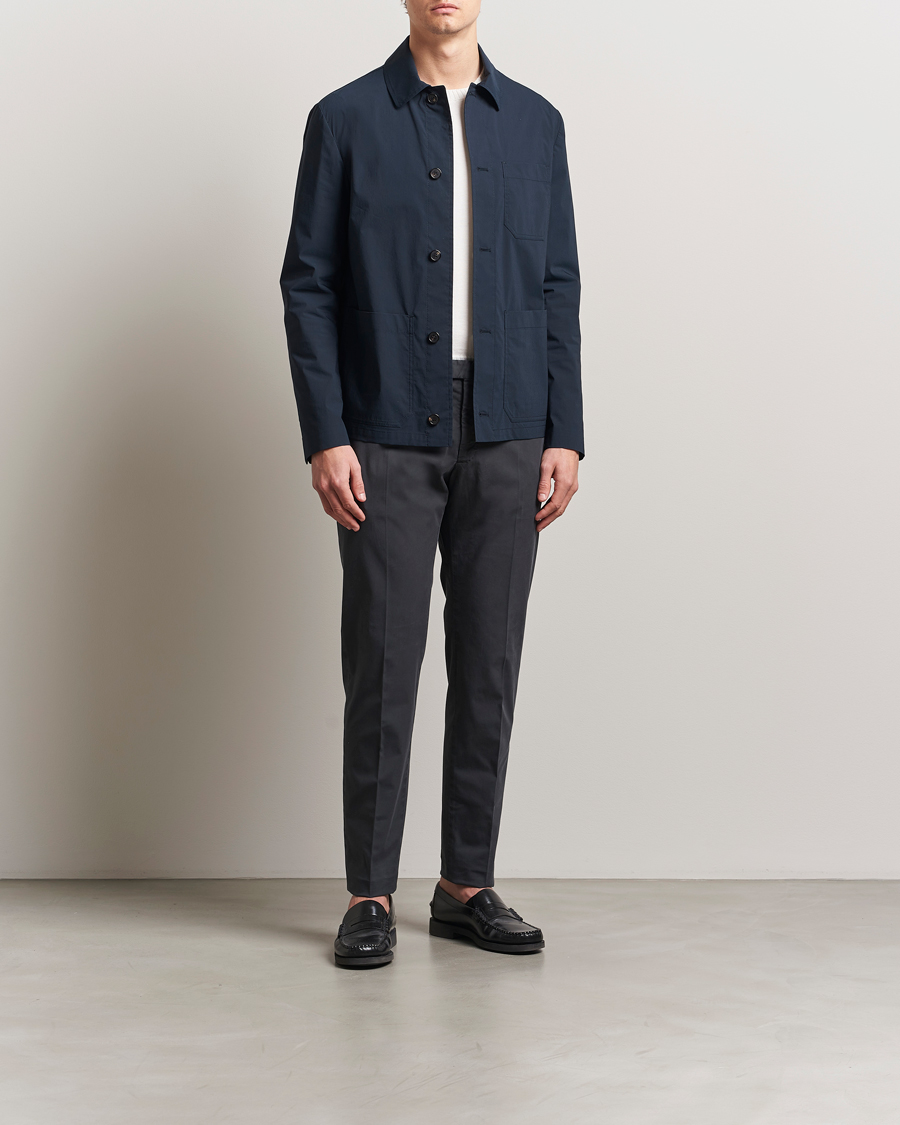 Heren | Broeken | Incotex | Slim Fit Comfort Chinos Dark Grey