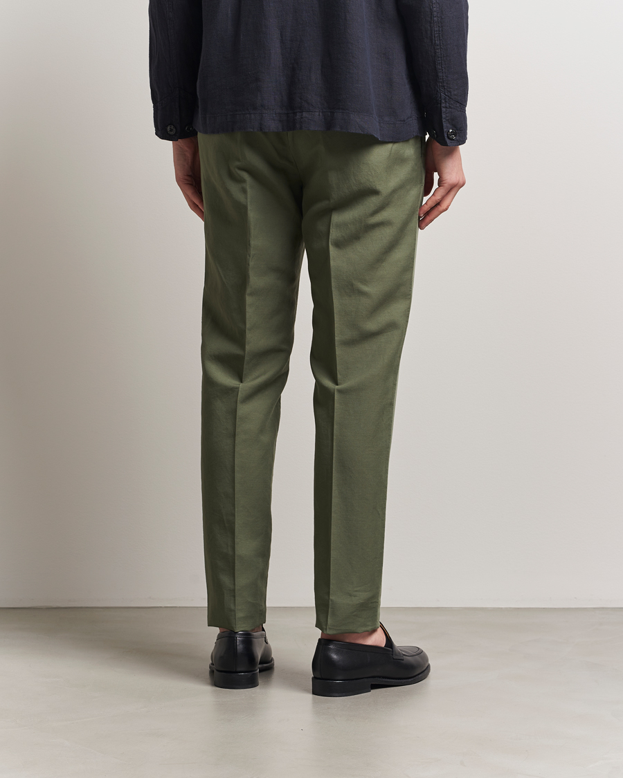 Heren | Broeken | Incotex | Slim Fit Chinolino Trousers Green