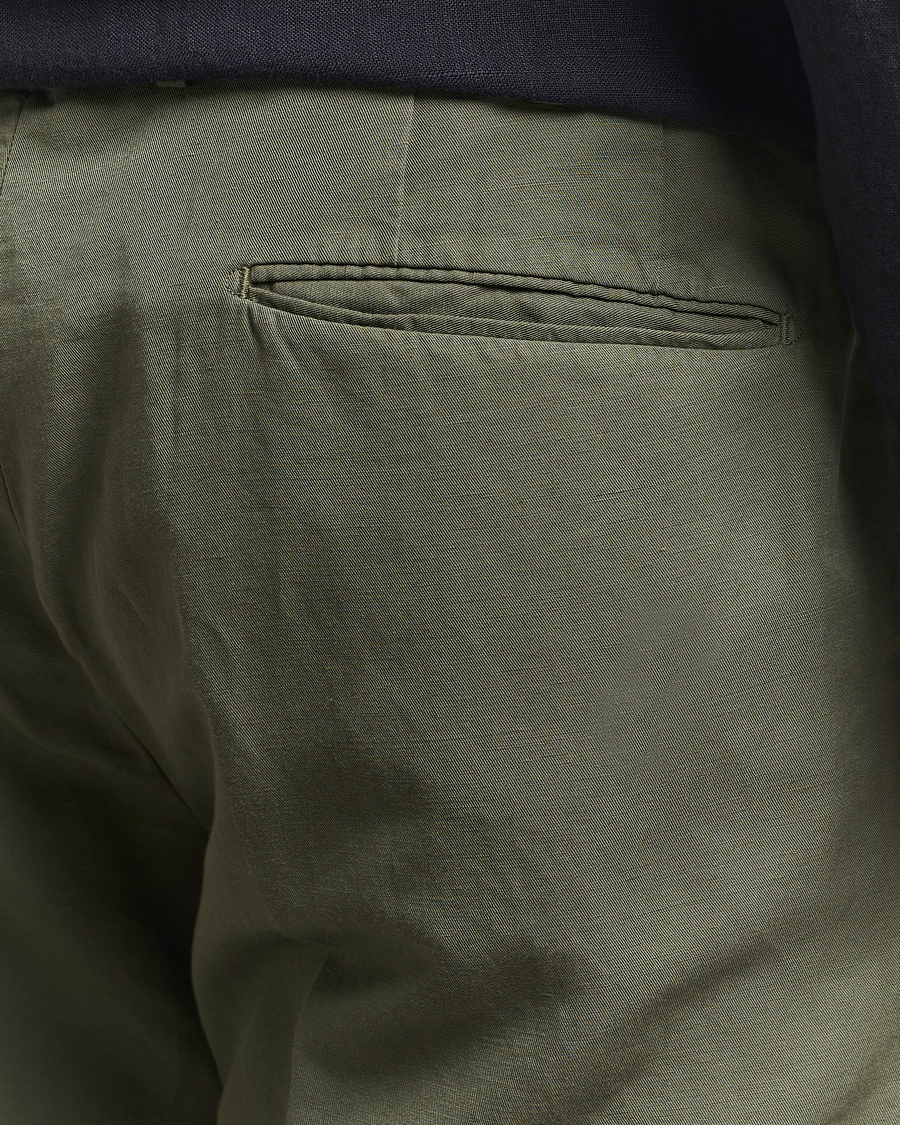 Heren | Broeken | Incotex | Slim Fit Chinolino Trousers Green