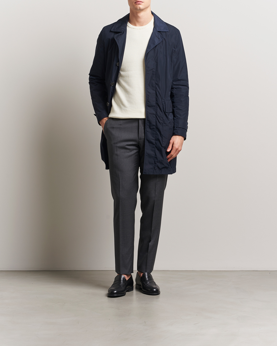 Heren | Broeken | Incotex | Slim Fit Super 100s Wool Trousers Medium Grey