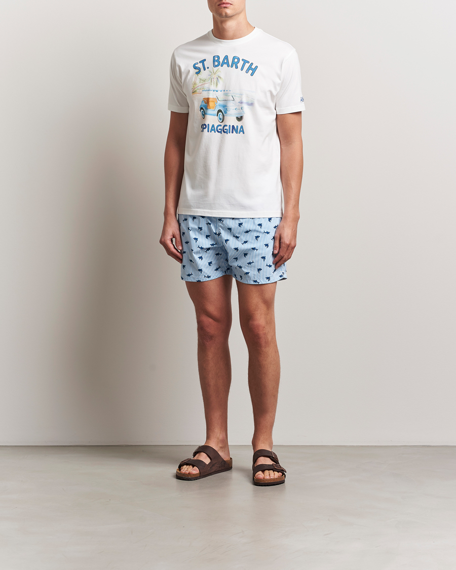 Heren | T-shirts | MC2 Saint Barth | Printed Cotton T-Shirt Spiaggina