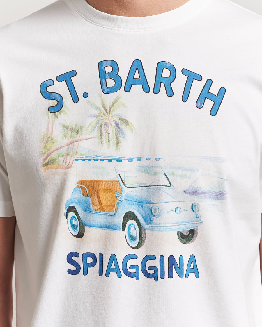 Heren | T-shirts | MC2 Saint Barth | Printed Cotton T-Shirt Spiaggina