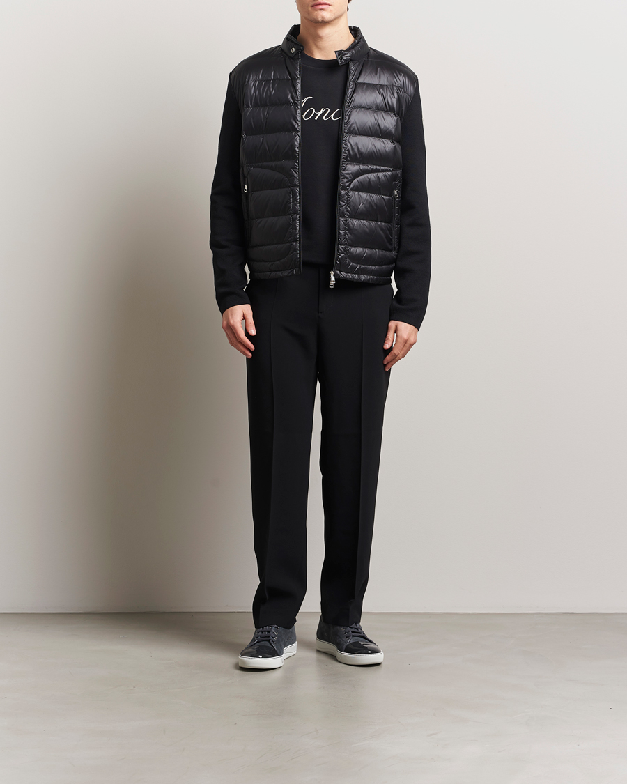 Heren | Truien | Moncler | Hybrid Zip Cardigan Black