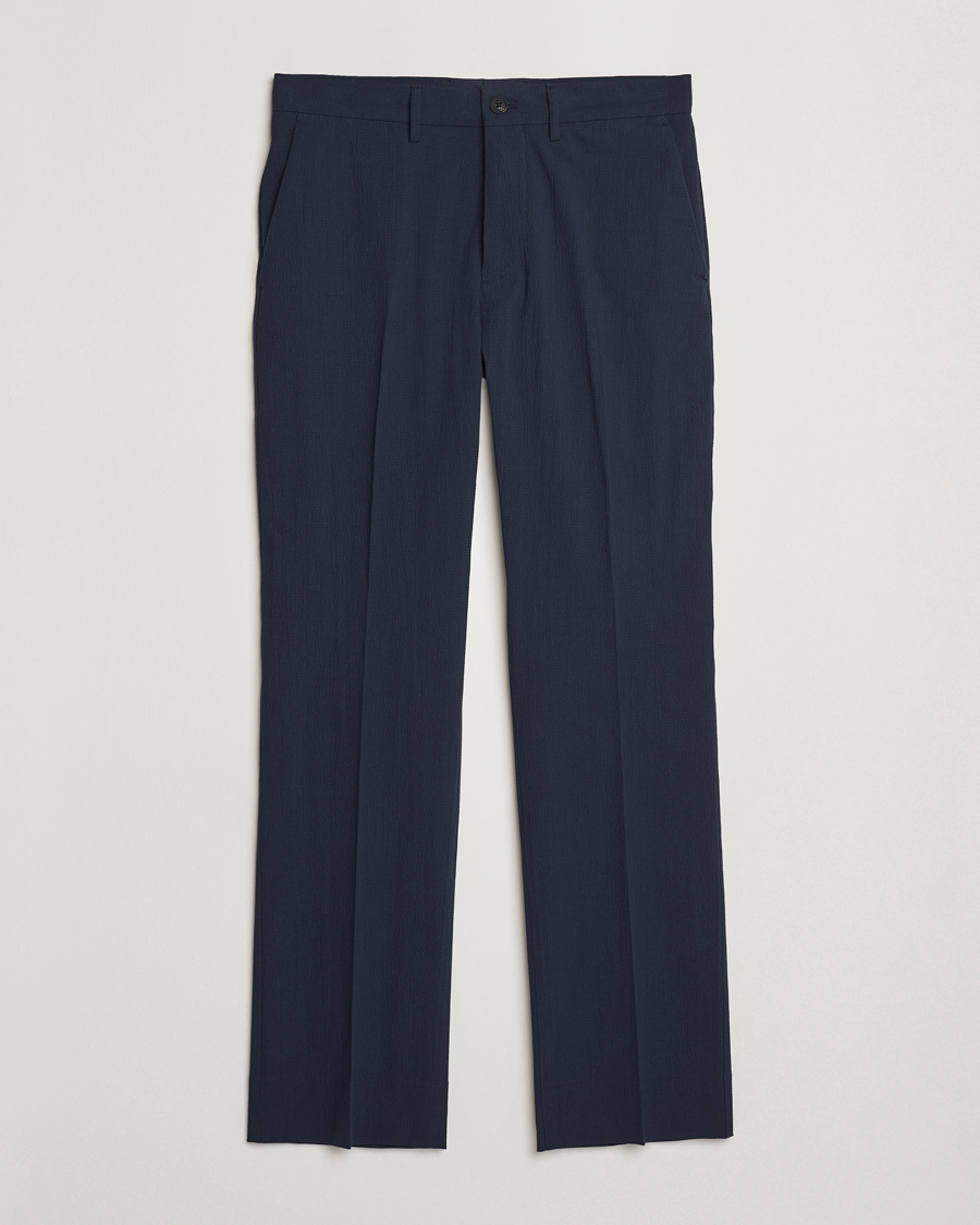 Heren | Broeken | J.Lindeberg | Dropper Seersucker Pants Navy