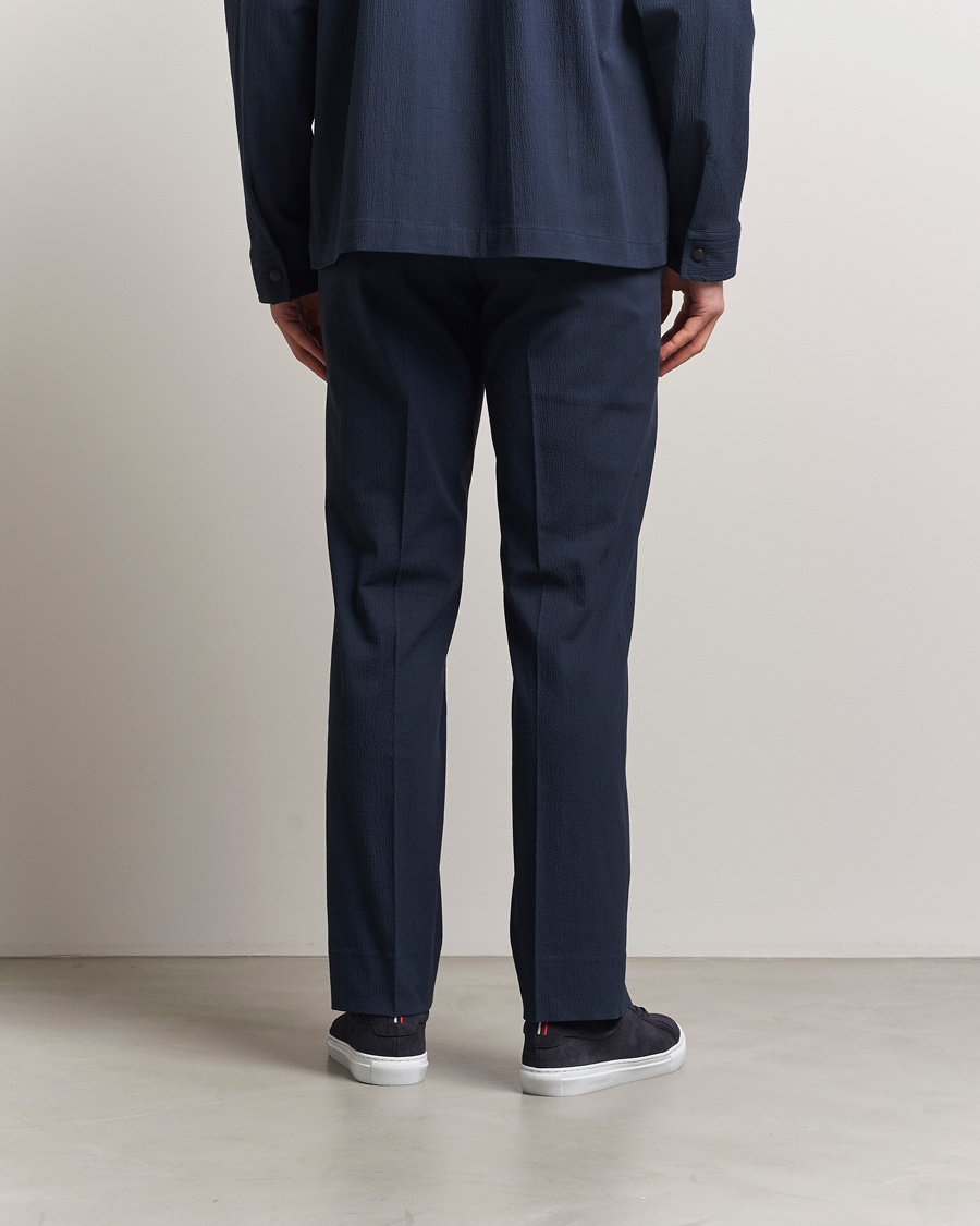 Heren | Broeken | J.Lindeberg | Dropper Seersucker Pants Navy