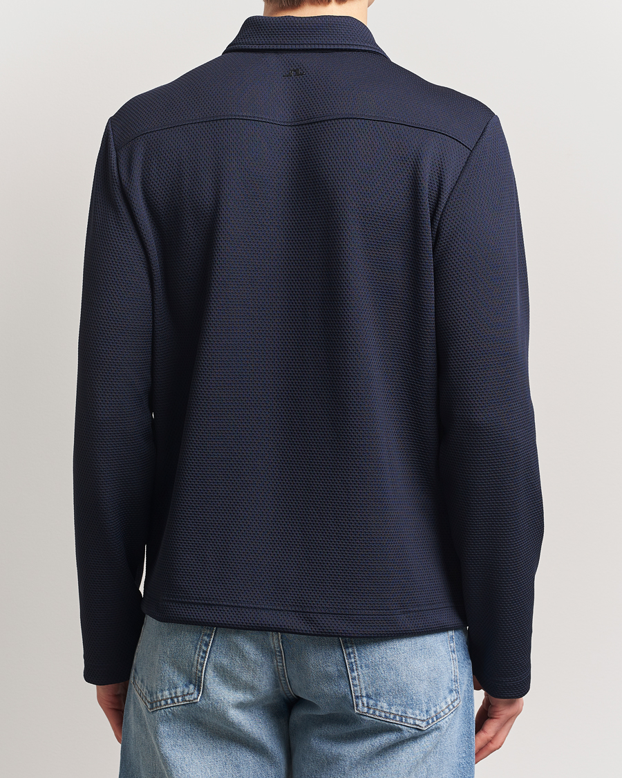 Heren | Truien | J.Lindeberg | Lansa Jersey Zip Jacket Navy