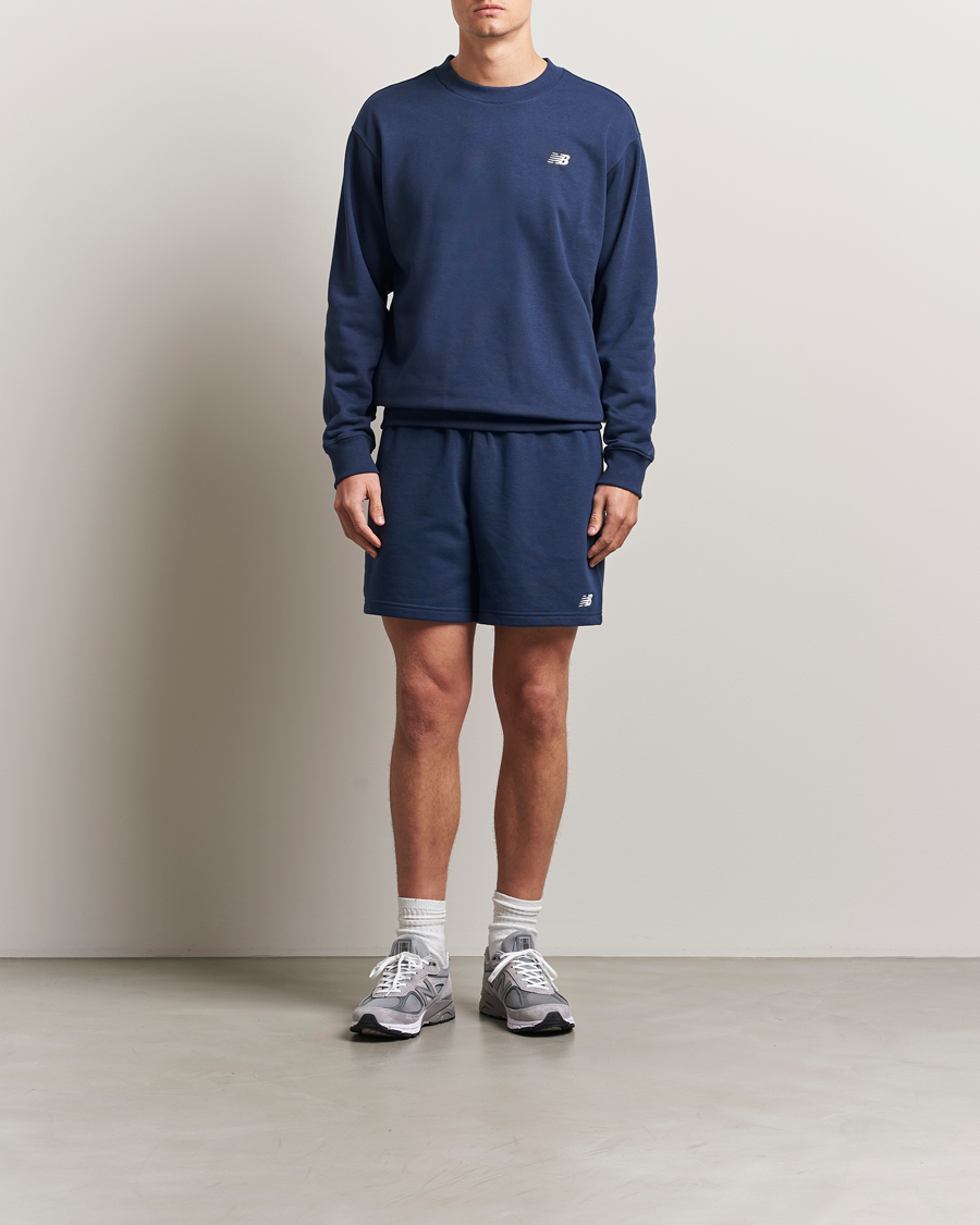 Heren | Truien | New Balance | Essentials French Terry Sweatshirt Navy