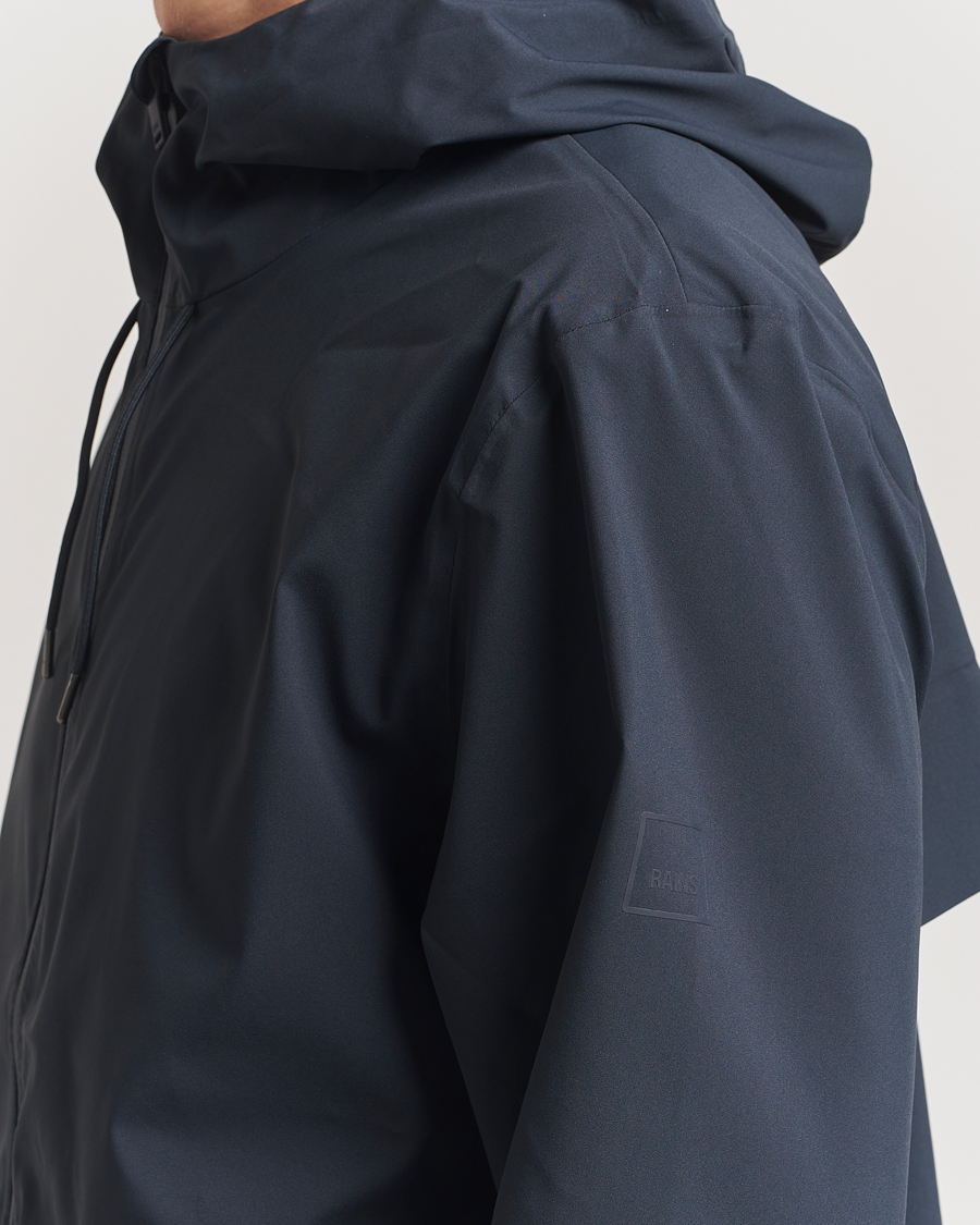 Heren | Jassen | RAINS | Suva Hooded Waterproof Long Jacket Navy