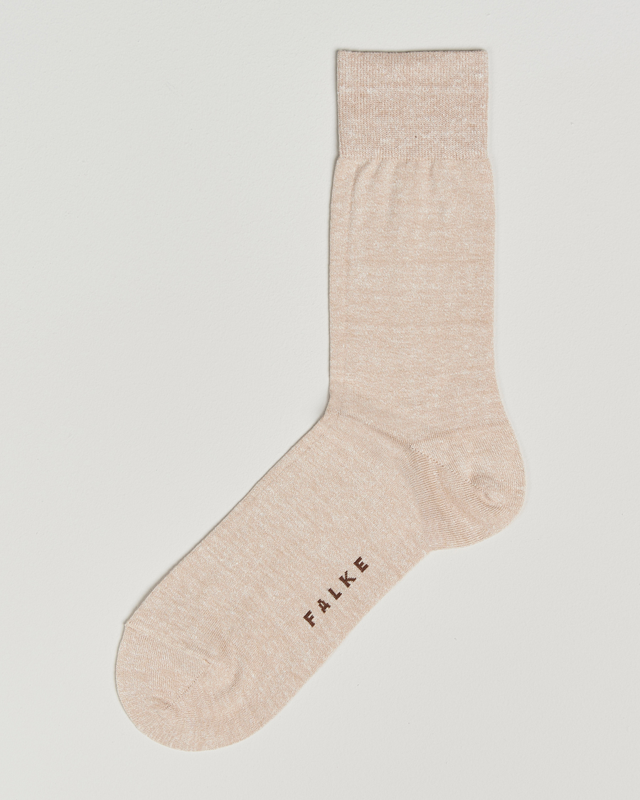 Heren | Ondergoed | Falke | Panama Linen/Cotton Sock Creme