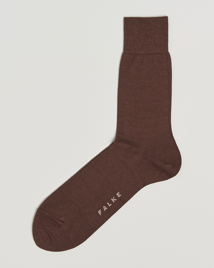 Heren | Ondergoed | Falke | Panama Linen/Cotton Sock Chocolate