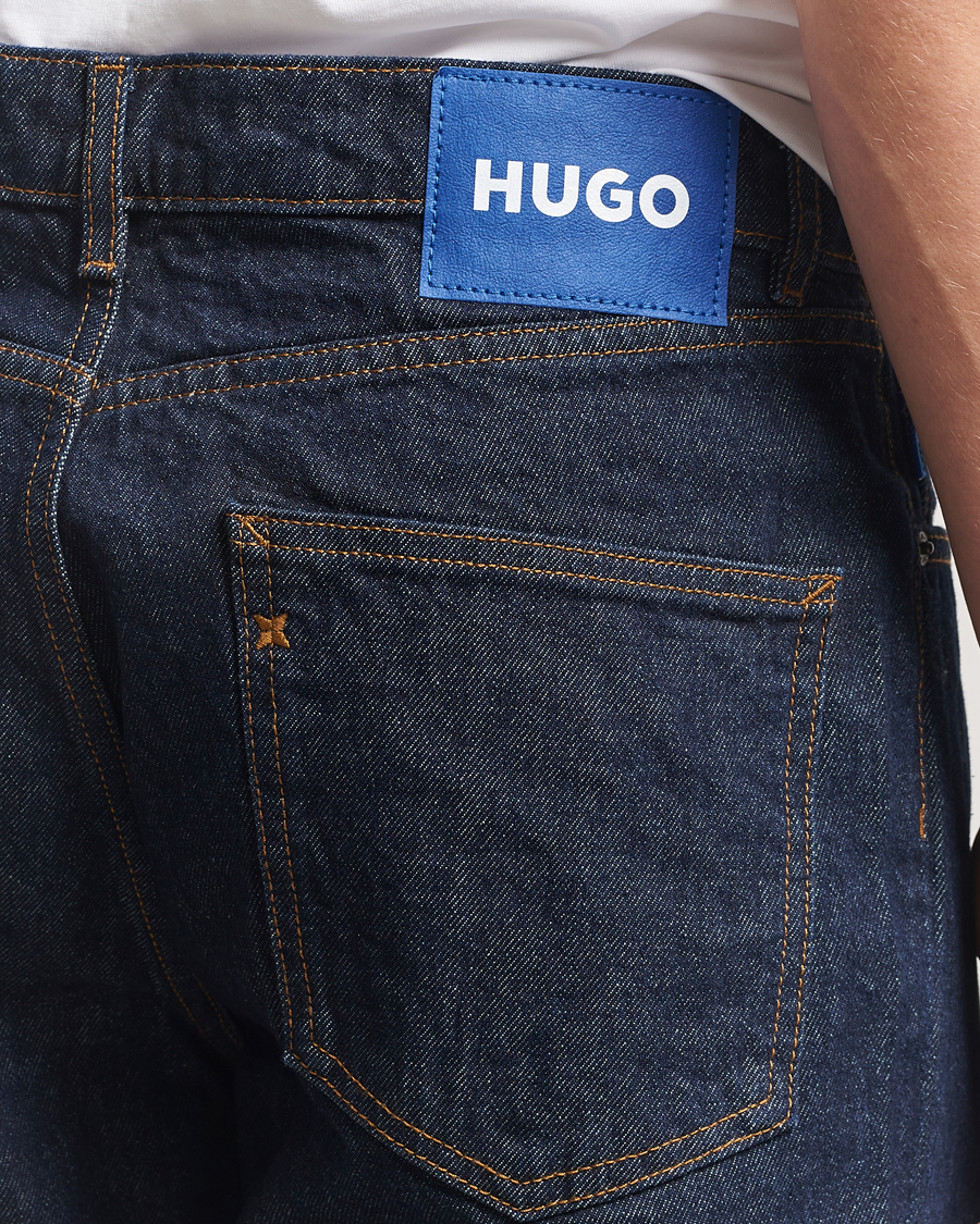 Heren | Jeans | HUGO | Jonah Straight Fit Jeans Dark Blue