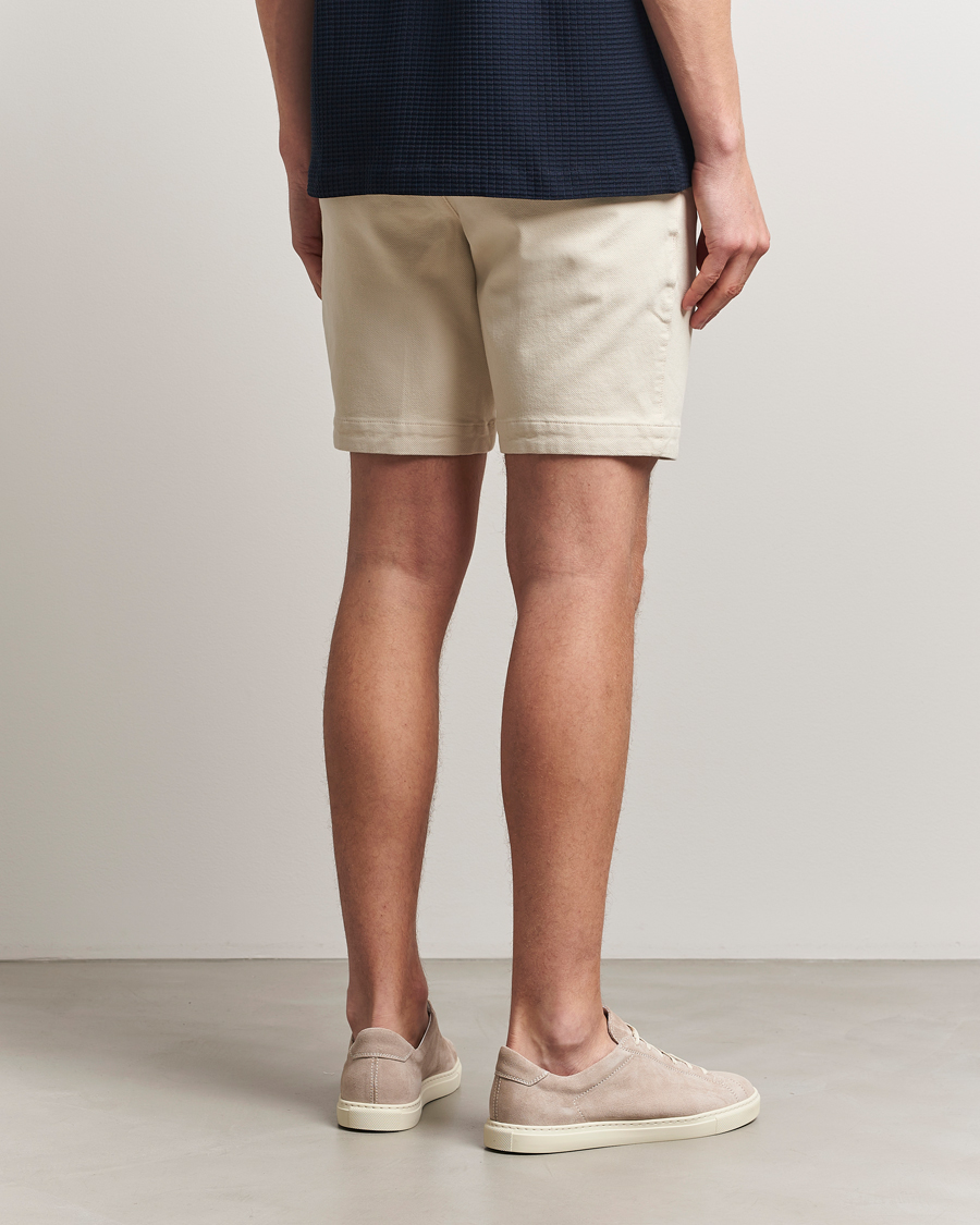 Heren | Korte broek | BOSS BLACK | Slice Structured Cotton Shorts Open White