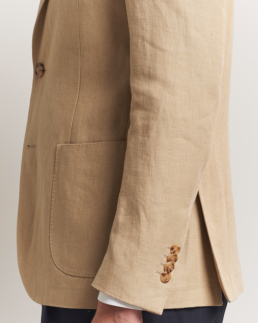 Heren | Blazers | Lardini | Linen Canvas Blazer Beige