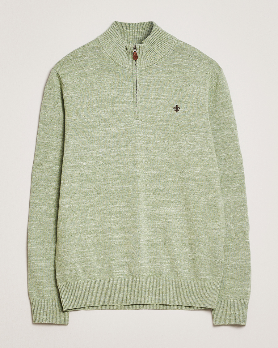 Heren | Truien | Morris | Randall Half Zip Green