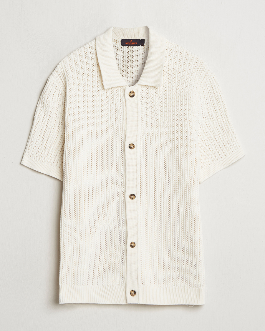 Heren | Overhemden | Morris | Connors Short Sleeve Shirt Off White