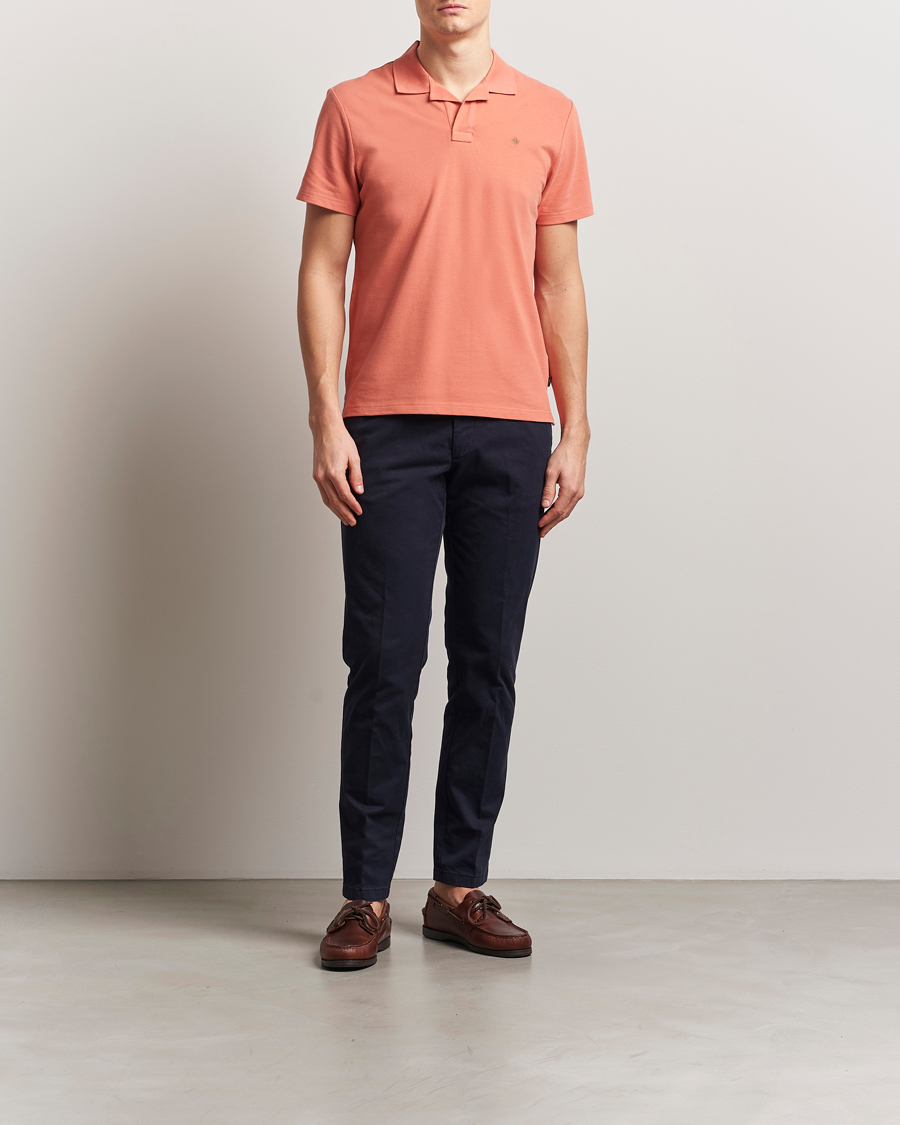 Heren | Polo's | Morris | Dylan Pique Shirt Orange