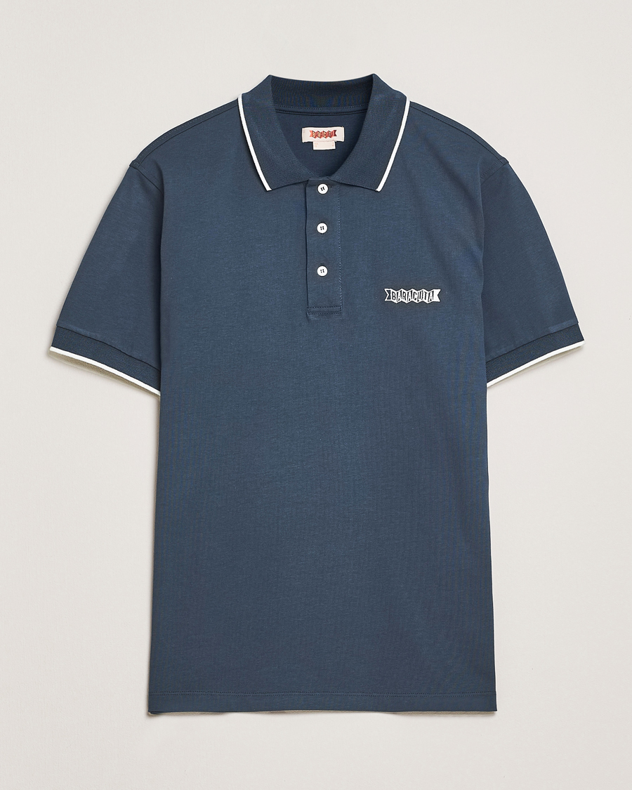 Heren | Polo's | Baracuta | Short Sleeve Cotton Jersey Polo Sea Storm