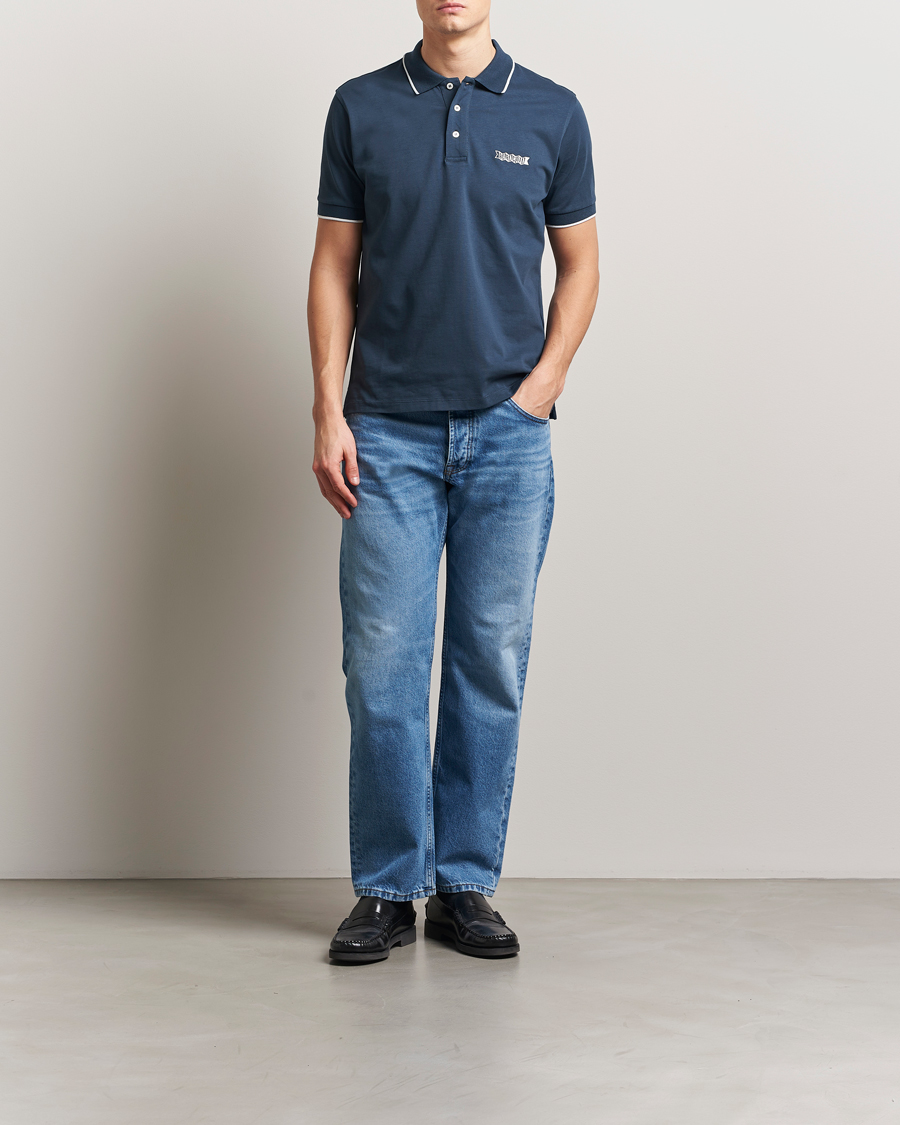 Heren | Polo's | Baracuta | Short Sleeve Cotton Jersey Polo Sea Storm