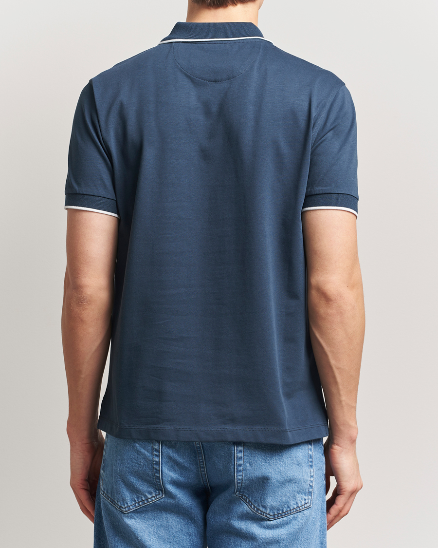 Heren | Polo's | Baracuta | Short Sleeve Cotton Jersey Polo Sea Storm