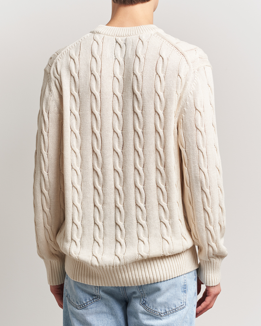 Heren | Truien | GANT 240 Mulberry Street | Cable Crew Neck Sweater Cream