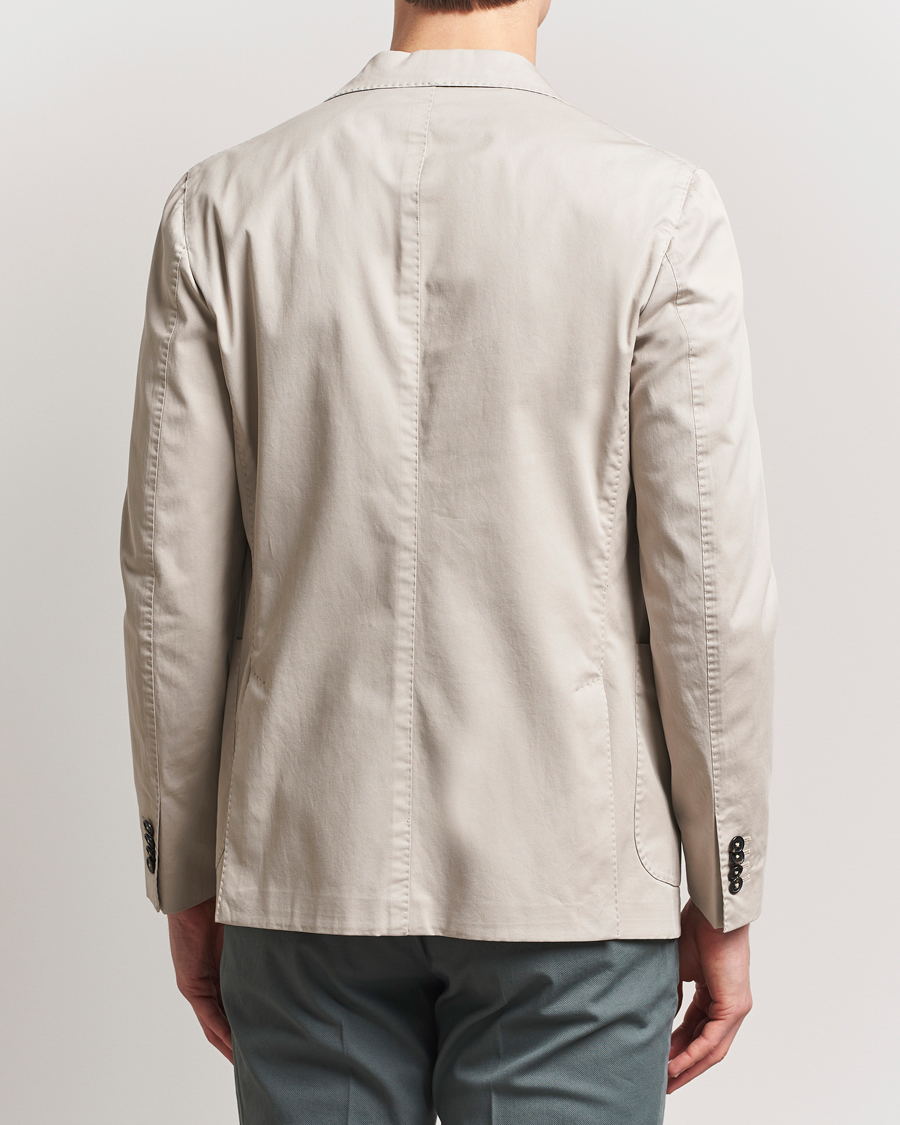 Heren | Blazers | Incotex | Unconstructed Comfort Cotton Blazer Light Beige